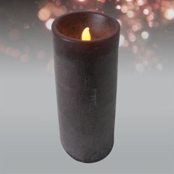 Rustiek Led kaars 150 x 75 mm Bordeaux