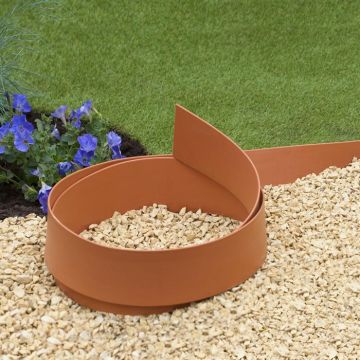 Borderrand terracotta H12cmx5m dikte 4mm