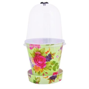 Kweekpot 12 cm kunststof groen