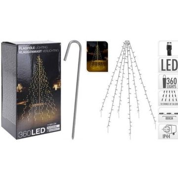 Vlagenmaast verlichting 8 m