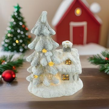 Kersthuisje met Kerstboom