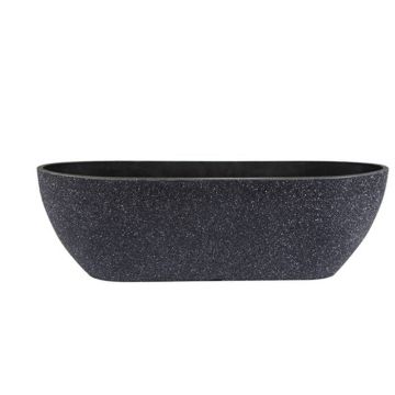 Balkonbak nova terrazo zwart