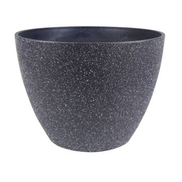 Pot nova terrazo zwart