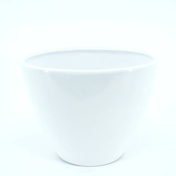Larisa white glazed pot 18 cm