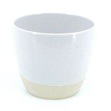 Pot half glaze speckled pot 14 cm