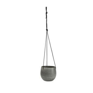 Hangpot Esra Mysticus grijs 15 cm