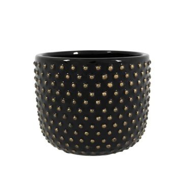 Pot Bolino Glimmend Zwart 18cm