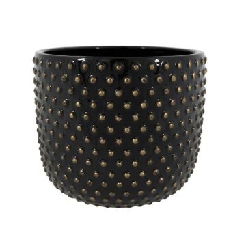 Pot Bolino Glimmend Zwart 21 cm
