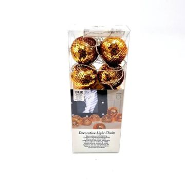 Kerstball led Gold x 10