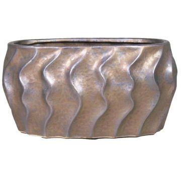 Schaal Ovaal Marka Brons 27.5 x 18 cm