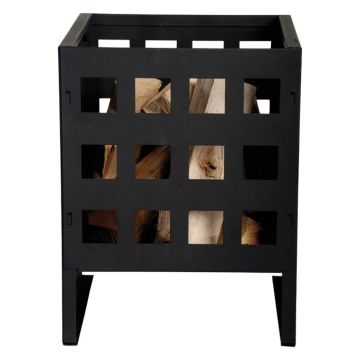 FF87 Vuurkorf Vierkant Zwart