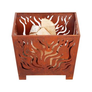 FF161 Vuurkorf vierkant roest