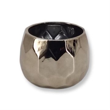 Glanzend pot Zilver Ø12 cm