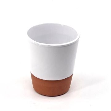 Keramiek pot tweekleurig