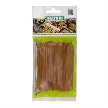 bamboo plantetiketten gekleurd 10 cm