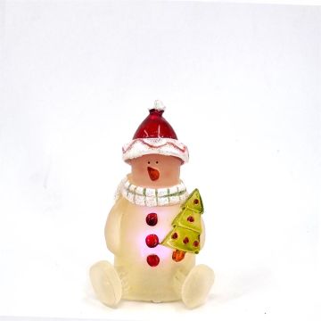 Sneeuwpop met rode muts